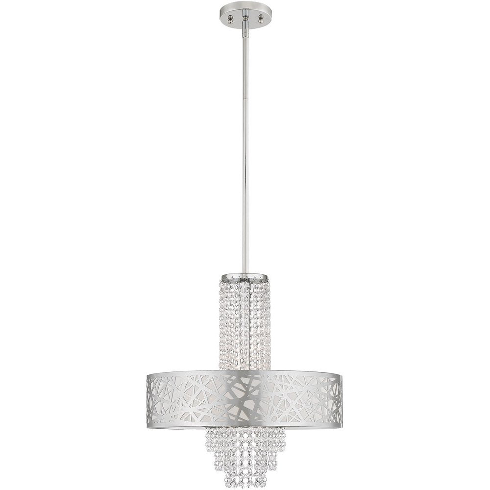 Four Light Dimmable Chandelier With Shades