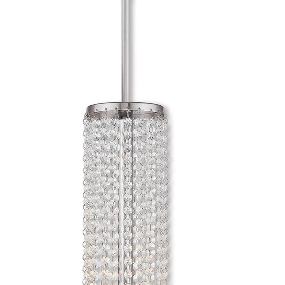 Five Light Dimmable Chandelier With Shades