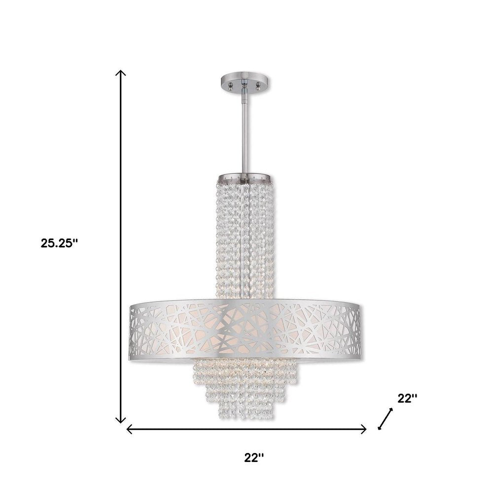 Five Light Dimmable Chandelier With Shades