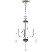 Three Light Dimmable Chandelier With Shades