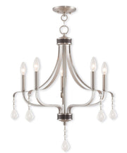 Five Light Dimmable Chandelier With Shades
