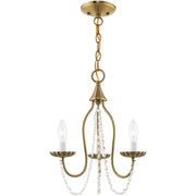 Three Light Dimmable Chandelier With Shades