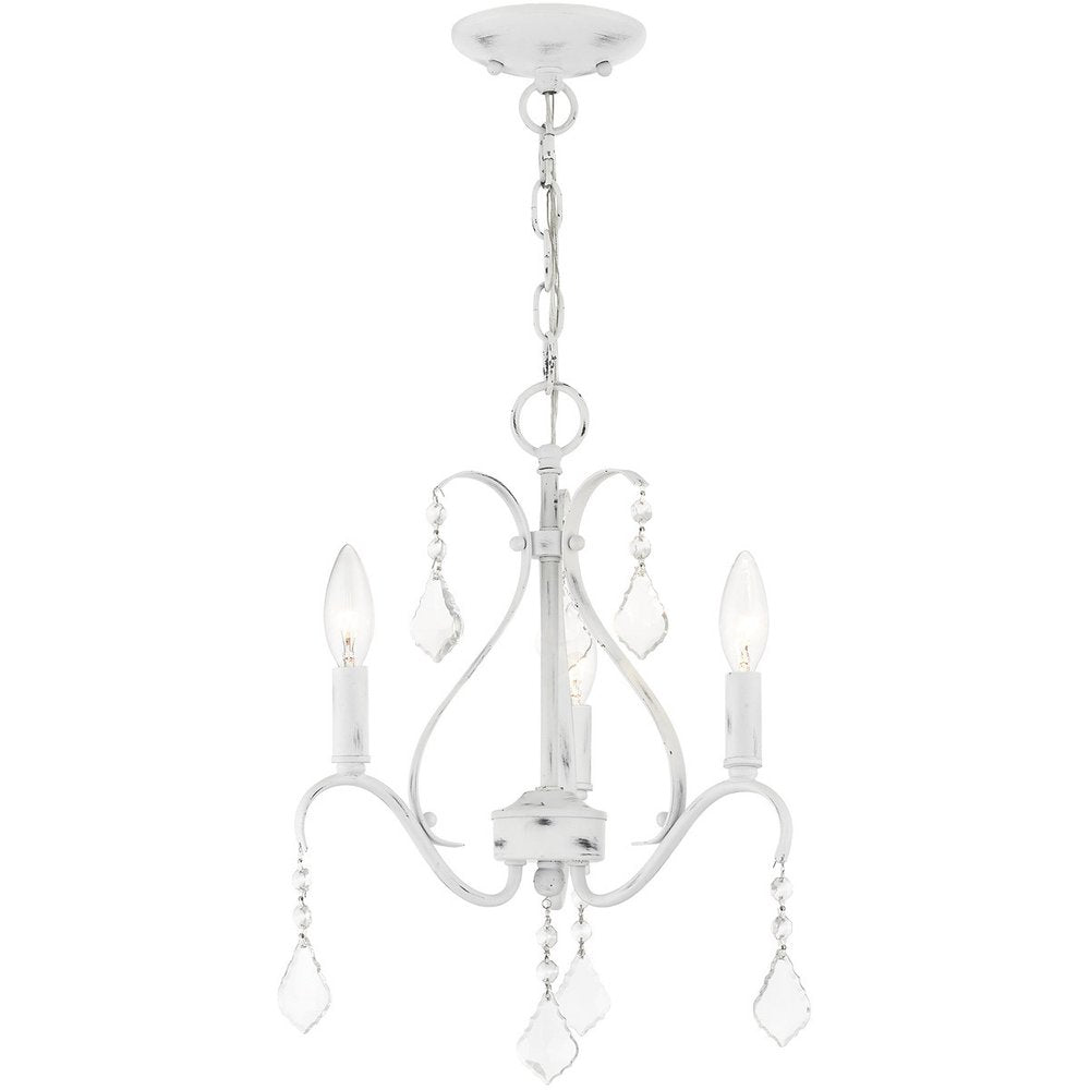 Three Light Dimmable Chandelier With Shades