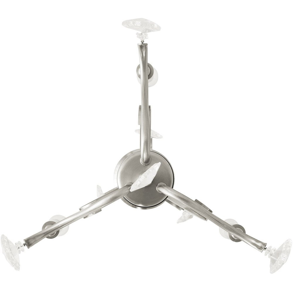 Three Light Dimmable Chandelier With Shades