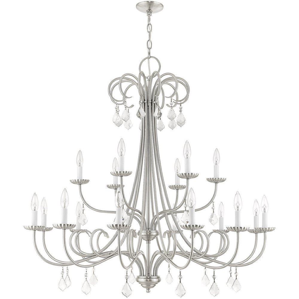 Multi Light Dimmable Chandelier With Shades