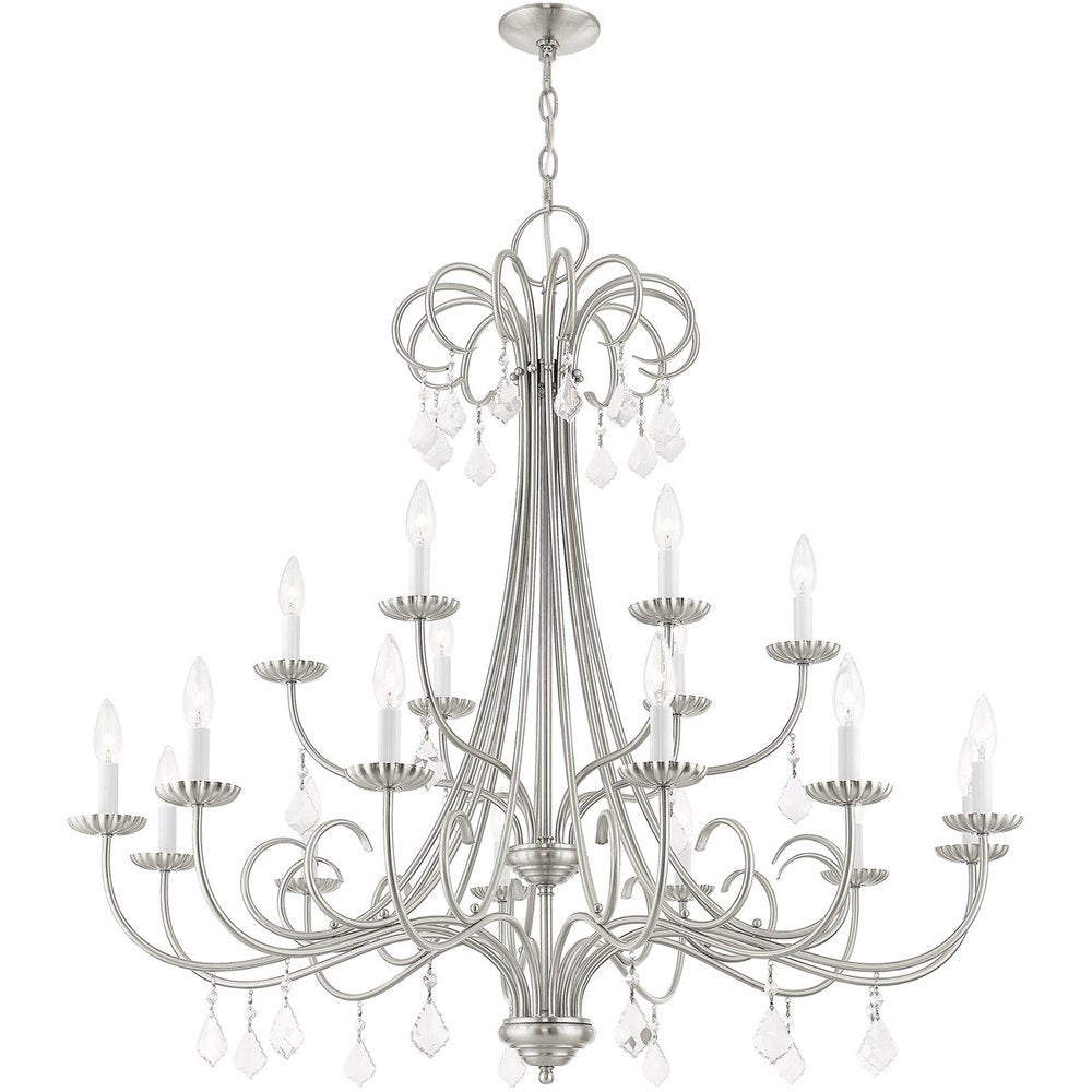 Multi Light Dimmable Chandelier With Shades