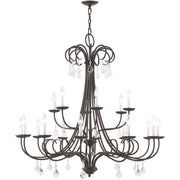 Multi Light Dimmable Chandelier With Shades