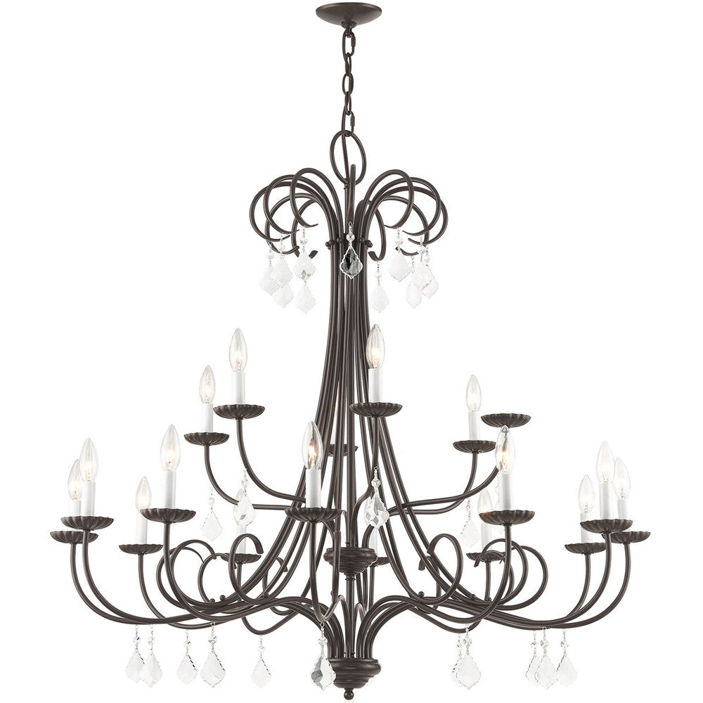Multi Light Dimmable Chandelier With Shades
