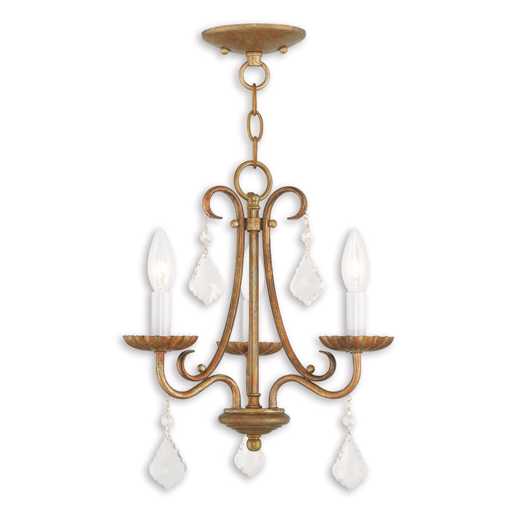 Three Light Dimmable Chandelier With Shades