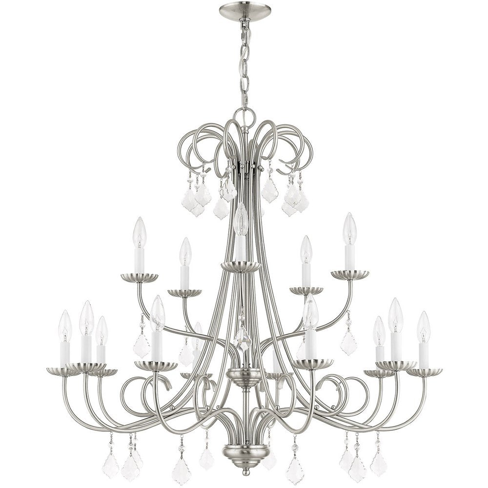Multi Light Dimmable Chandelier With Shades
