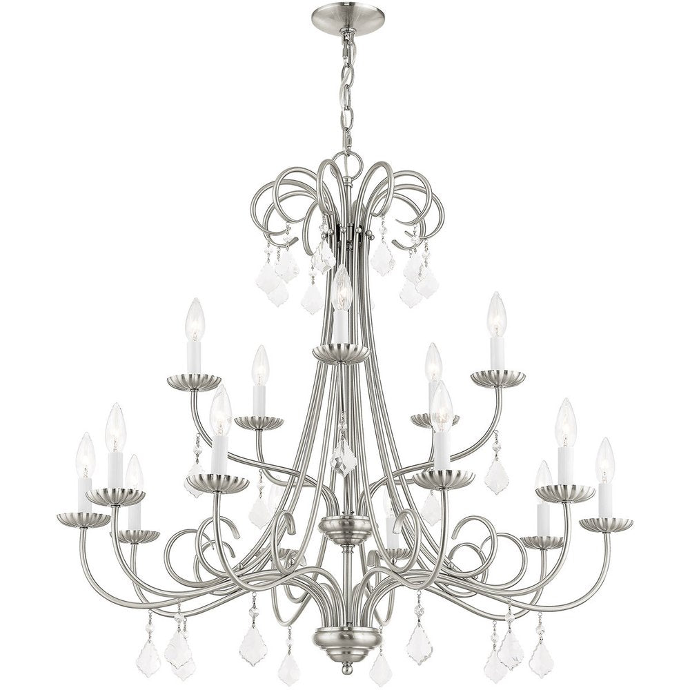 Multi Light Dimmable Chandelier With Shades