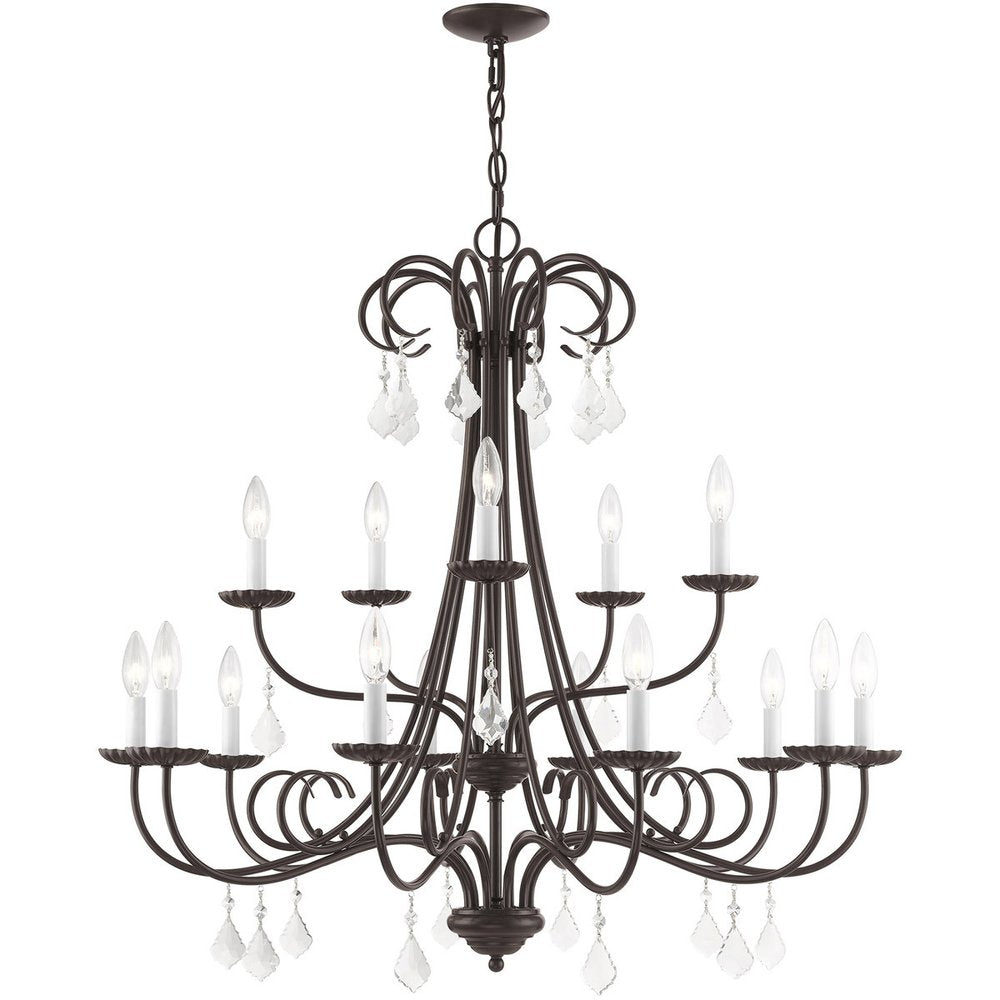 Multi Light Dimmable Chandelier With Shades