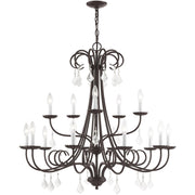 Multi Light Dimmable Chandelier With Shades