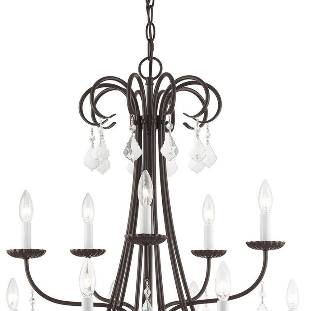 Multi Light Dimmable Chandelier With Shades