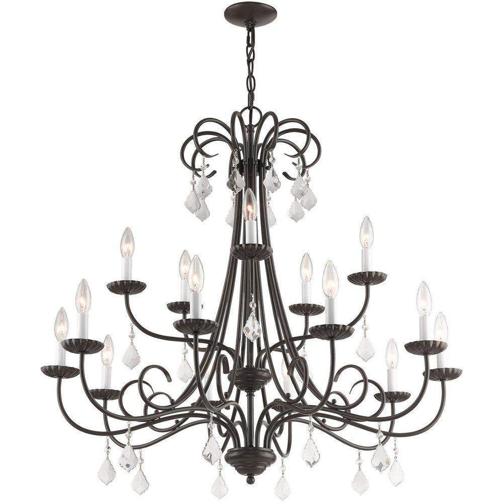 Multi Light Dimmable Chandelier With Shades