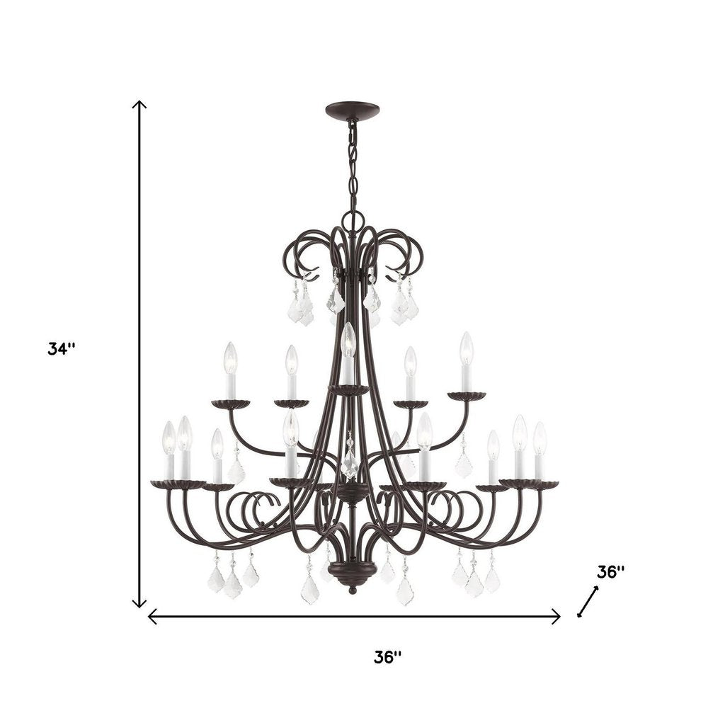 Multi Light Dimmable Chandelier With Shades