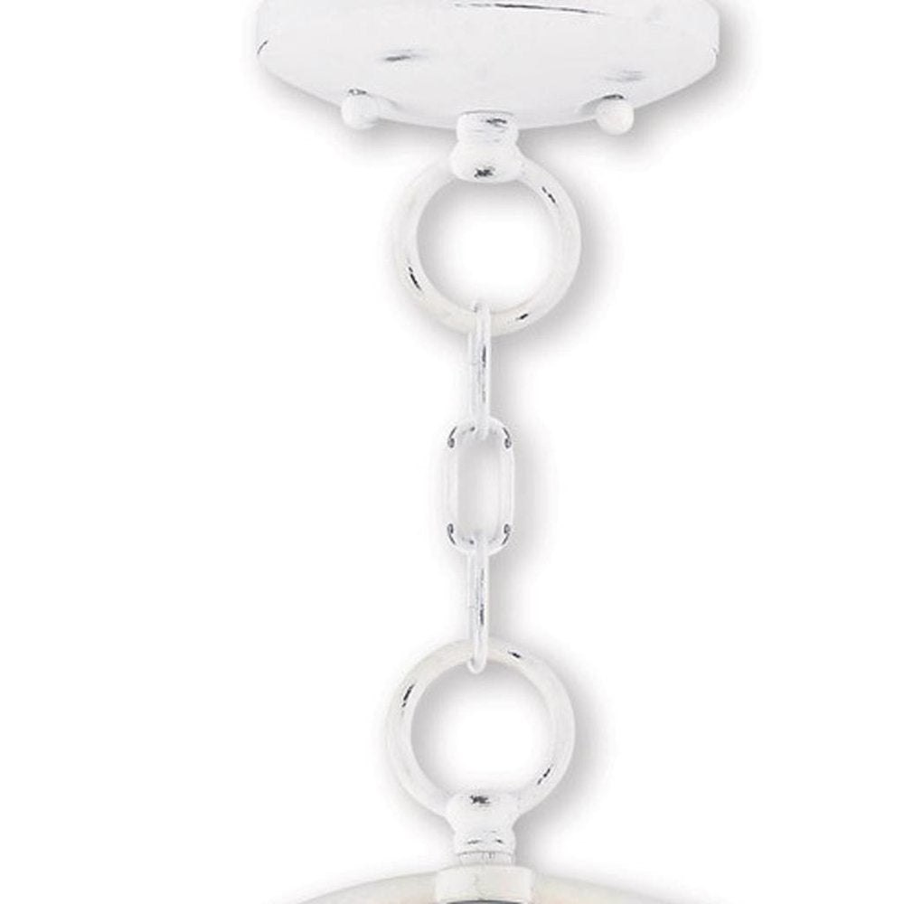 White Three Light Metal Dimmable Chandelier With Shades