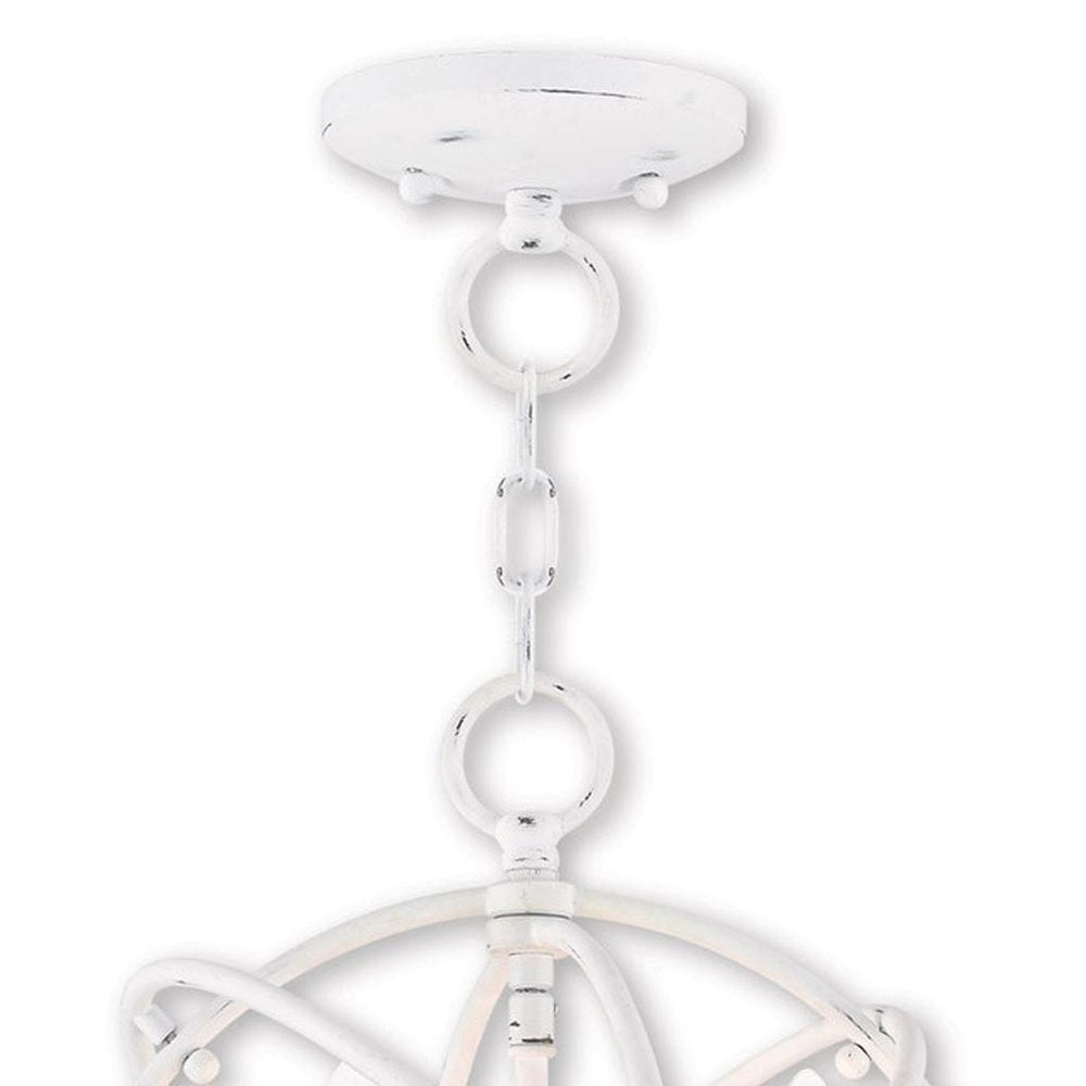 Three Light Dimmable Chandelier With Shades