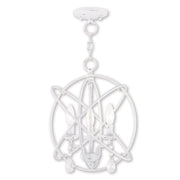 Three Light Dimmable Chandelier With Shades