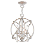 Three Light Dimmable Chandelier With Shades