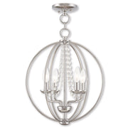 Four Light Dimmable Chandelier With Shades