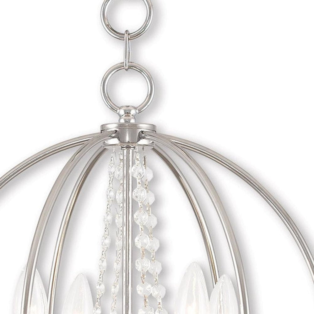 Four Light Dimmable Chandelier With Shades