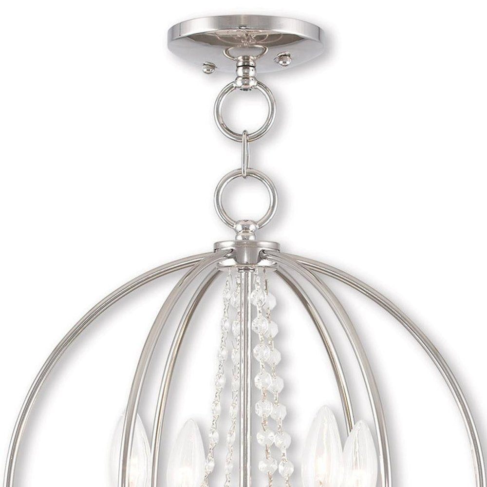 Four Light Dimmable Chandelier With Shades