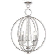 Five Light Dimmable Chandelier With Shades