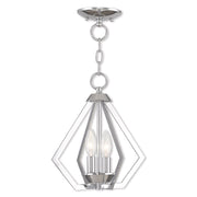 Two Light Dimmable Chandelier With Shades