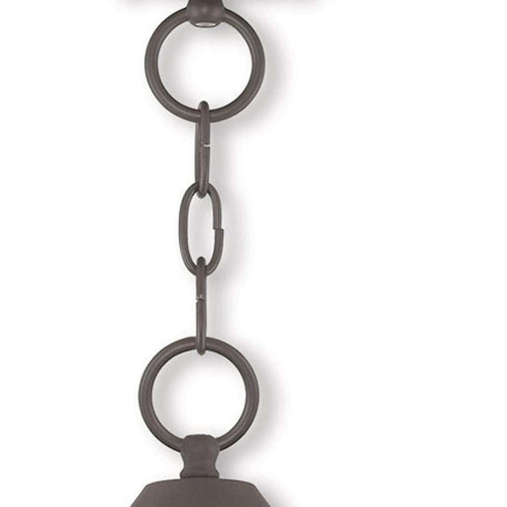 Bronze Two Light Metal Dimmable Chandelier With Shades