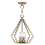 Three Light Dimmable Chandelier With Shades
