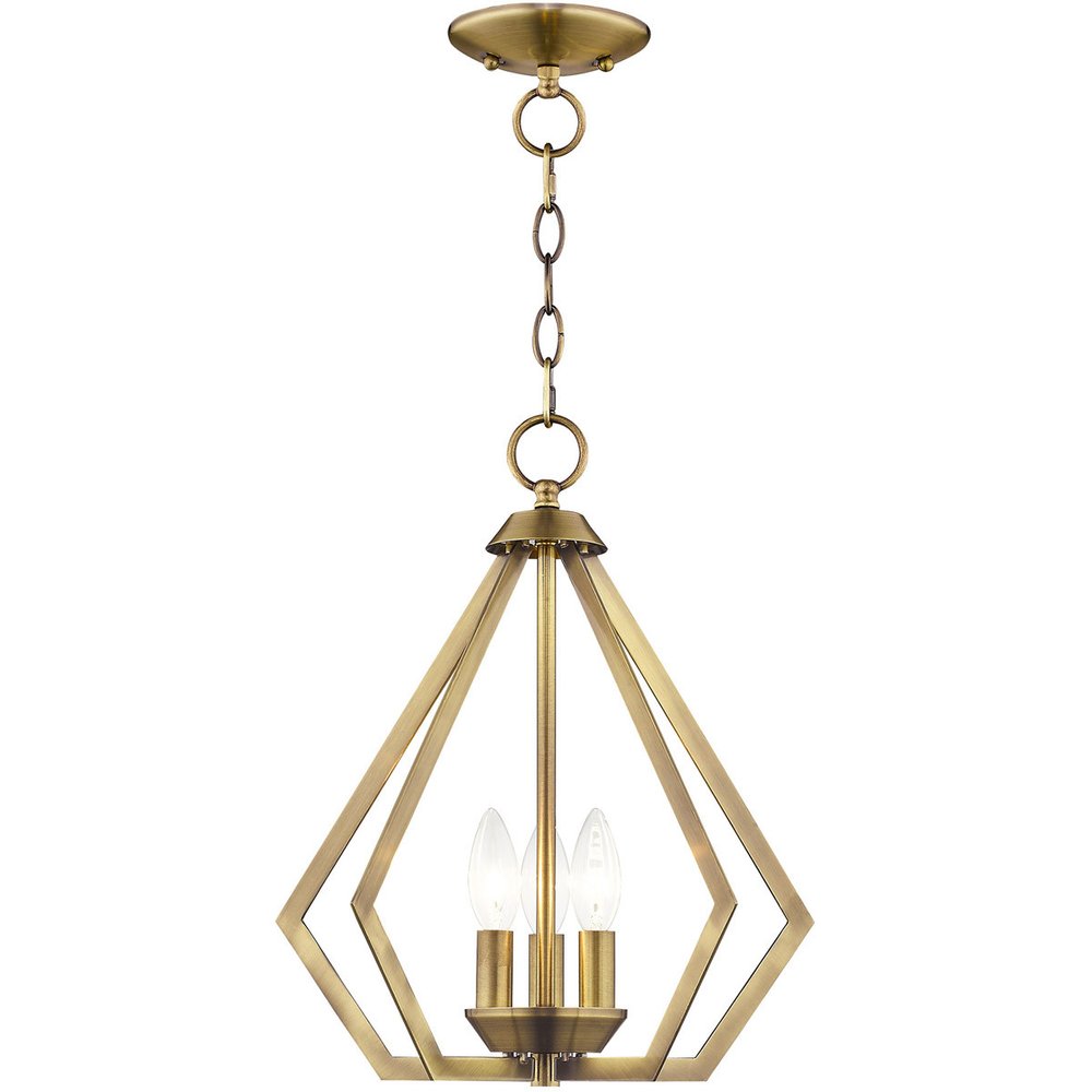 Three Light Dimmable Chandelier With Shades