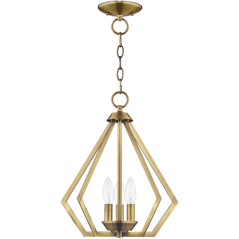 Three Light Dimmable Chandelier With Shades