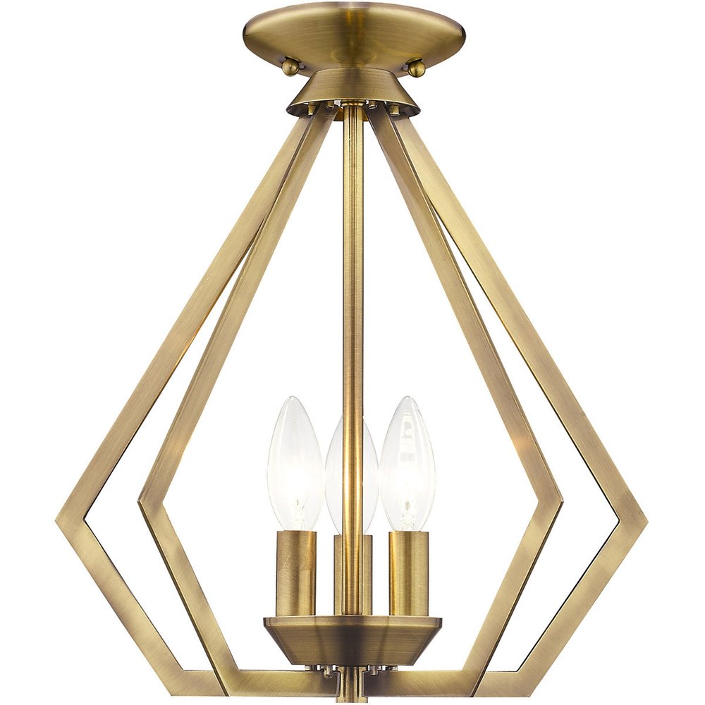 Three Light Dimmable Chandelier With Shades