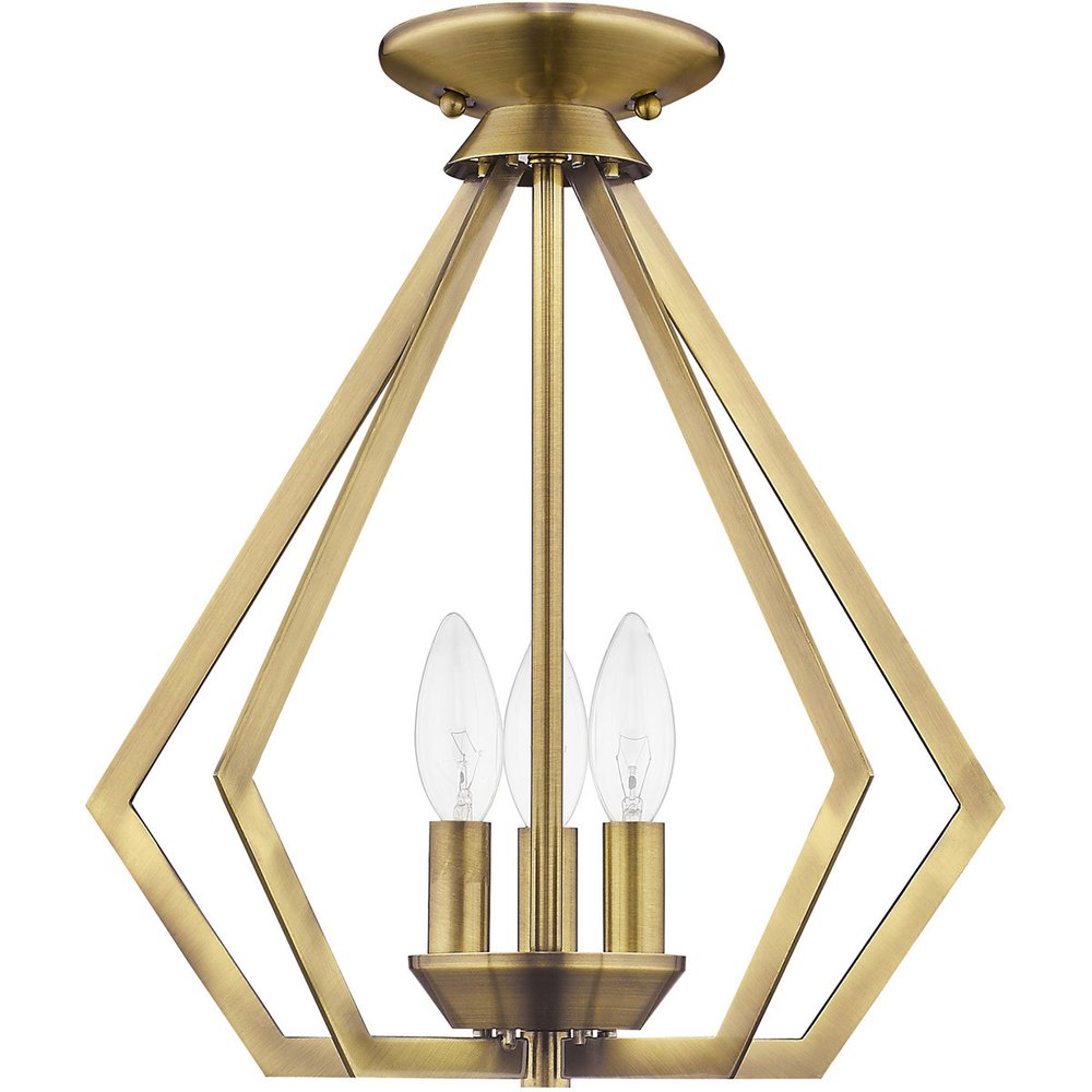 Three Light Dimmable Chandelier With Shades