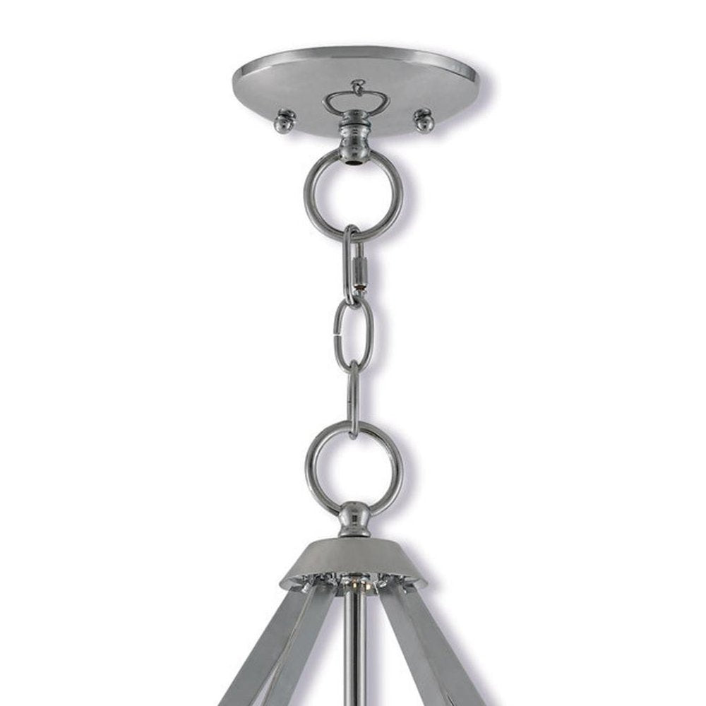Three Light Dimmable Chandelier With Shades