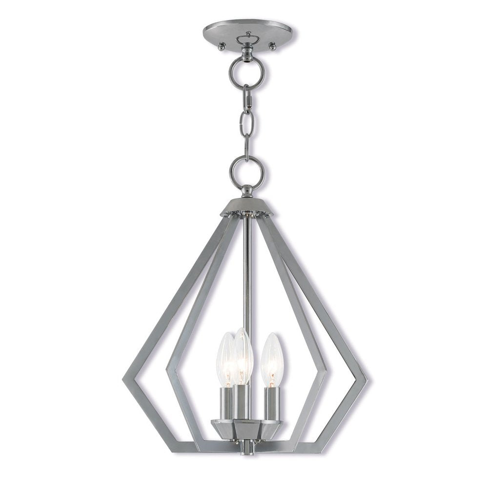 Three Light Dimmable Chandelier With Shades
