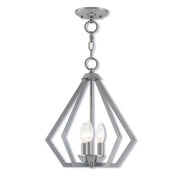 Three Light Dimmable Chandelier With Shades