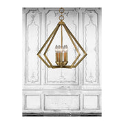 Five Light Dimmable Chandelier With Shades