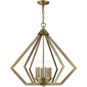 Six Light Dimmable Chandelier With Shades