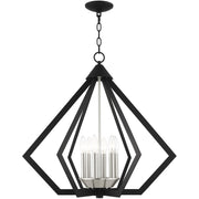 Six Light Dimmable Chandelier With Shades