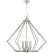 Six Light Dimmable Chandelier With Shades