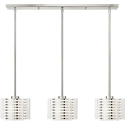 Three Light Dimmable Chandelier With Shades