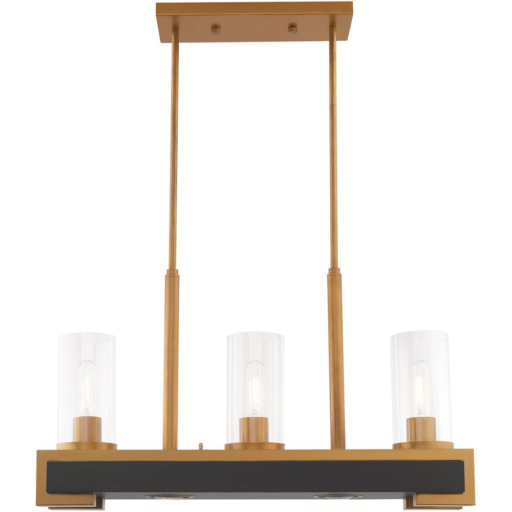 Two Light Dimmable Chandelier With Shades