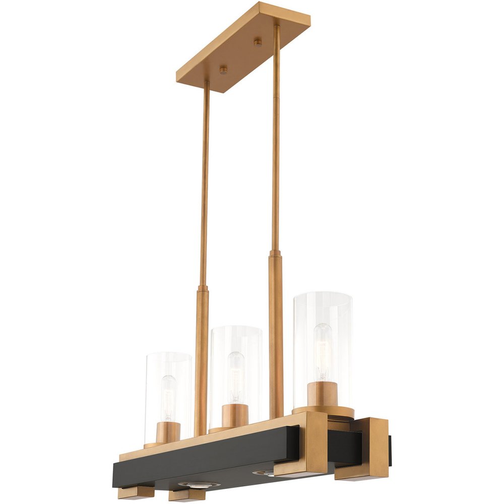 Two Light Dimmable Chandelier With Shades