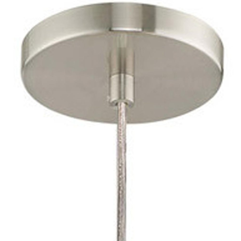 Nickel Metal Dimmable Chandelier With Shades