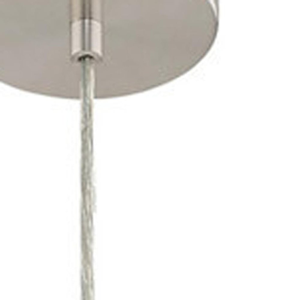 Nickel Metal Dimmable Chandelier With Shades