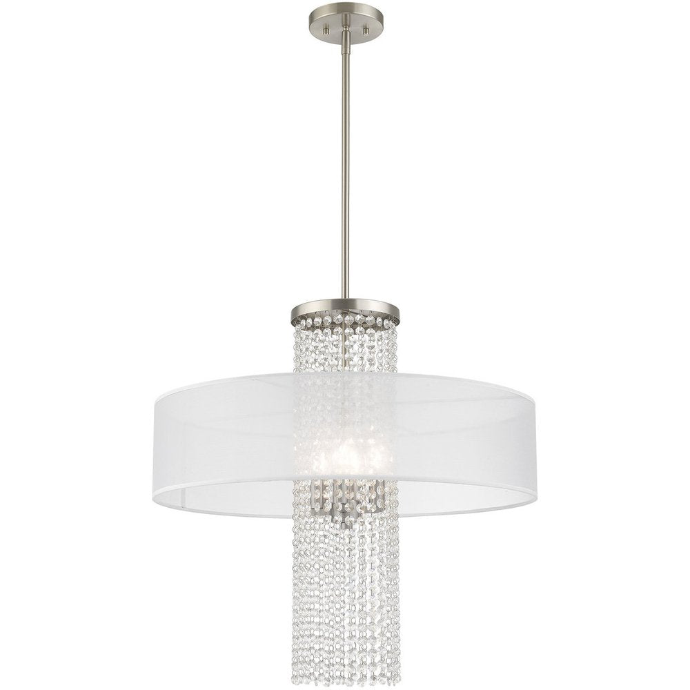 Four Light Dimmable Chandelier With Shades