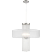 Four Light Dimmable Chandelier With Shades