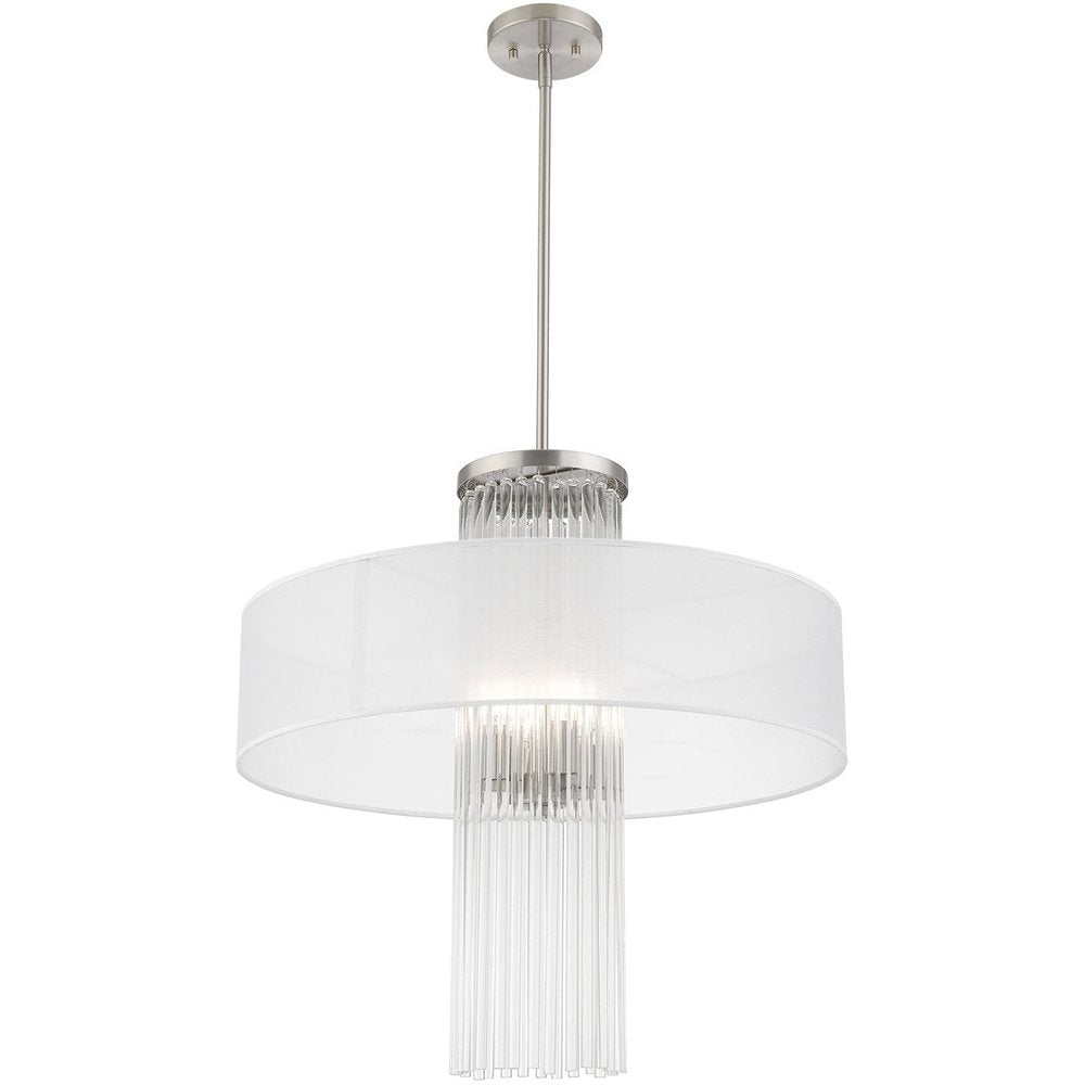 Four Light Dimmable Chandelier With Shades
